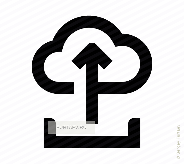 620x553 Upload To Cloud From Hard Drive Icon