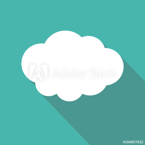500x500 Cloud Flat Icon Cloud Shape Symbol