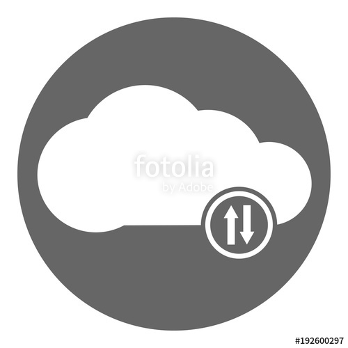 Cloud Hosting Icon In Circle Vector Stock Image And Royalty 500x500 Cloud Hosting Icon In Circle Vector Stock Image And Royalty