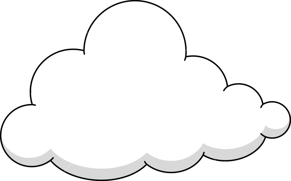1000x624 Cloud Icon Royalty Free Stock Image