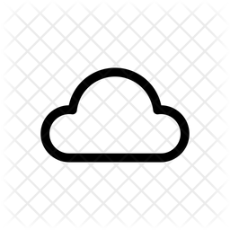 256x256 Cloud Icon Of Line Style