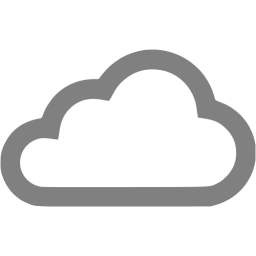 256x256 Gray Clouds Icon
