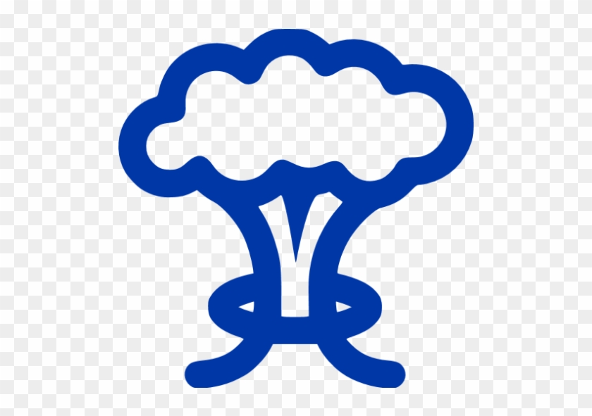 840x591 Royal Azure Blue Mushroom Cloud Icon