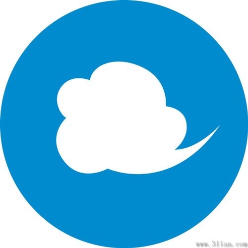 500x500 Vector Blue Background Clouds Icon Free Vector In Adobe