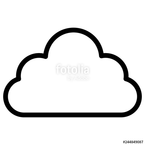 500x500 Cloud Icon Image Stock Image And Royalty Free Vector