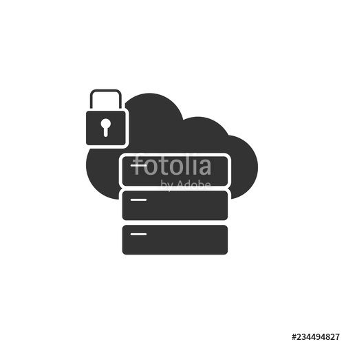 Locked Cloud Server Icon Element Of Internet Security Icon 500x500 Locked Cloud Server Icon Element Of Internet Security Icon