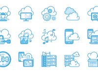 Cloud Service Icon at Vectorified.com | Collection of Cloud Service ...