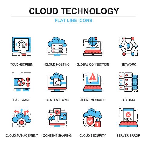 490x490 Cloud Technology Icon Set