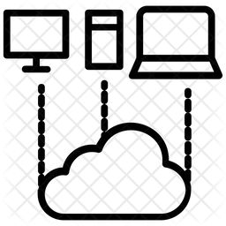 256x256 Cloud Technology Icon Of Line Style