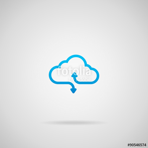 500x500 Cloud Computing Icon Stock Image And Royalty Free Vector