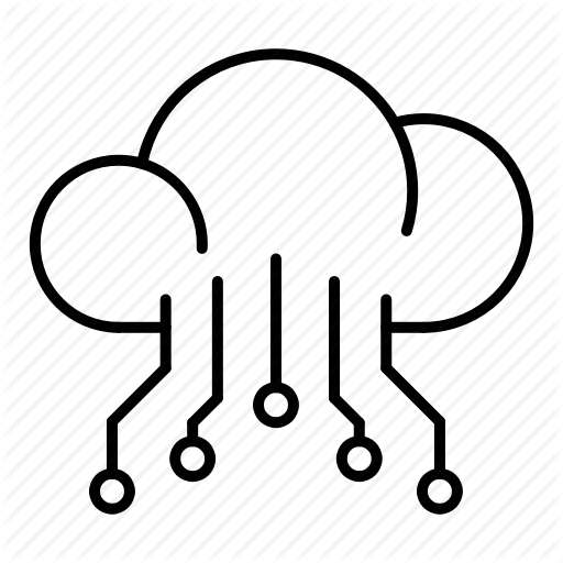 512x512 Circuit, Cloud, Electronics, Tech Icon