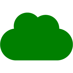 256x256 Green Cloud Icon