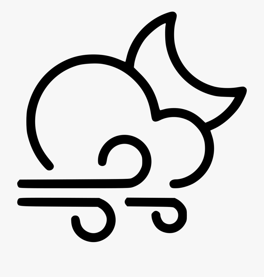 920x965 Night Gusts Cloud Moon Png Icon