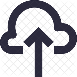 256x256 Cloud Upload Icon Of Line Style