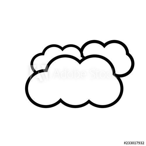 500x500 Clouds Icon Vector