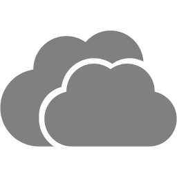 256x256 Gray Clouds Icon