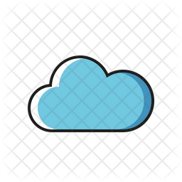256x256 Cloudy Weather Icon Of Colored Outline Style
