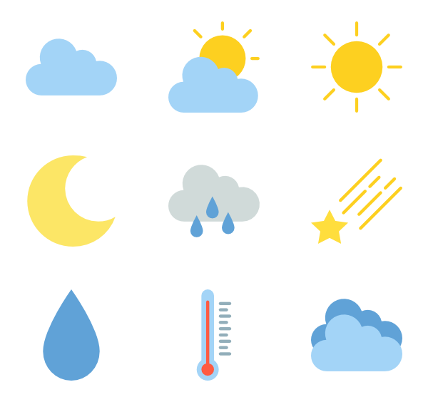 600x564 Cloudy Weather Icons