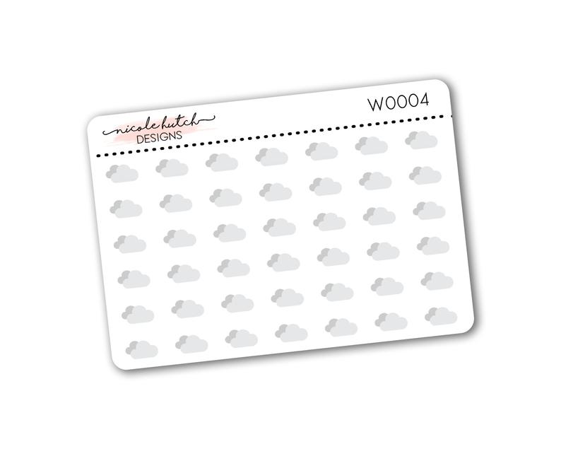 794x635 Mini Cloud Cloudy Weather Icon Planner Stickers Functional Etsy