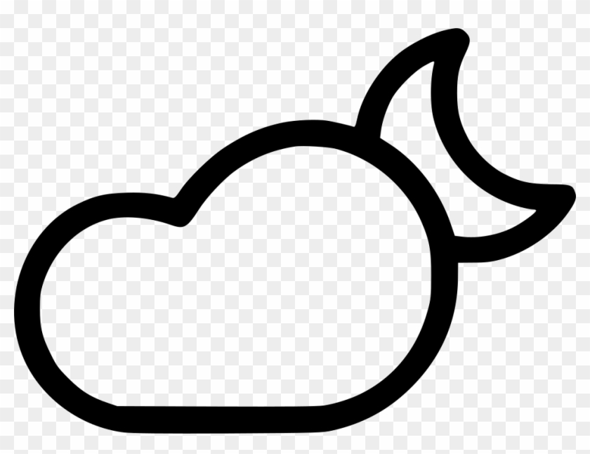 840x646 Cloud Cloudy Weather Night Moon Png Icon Free Download