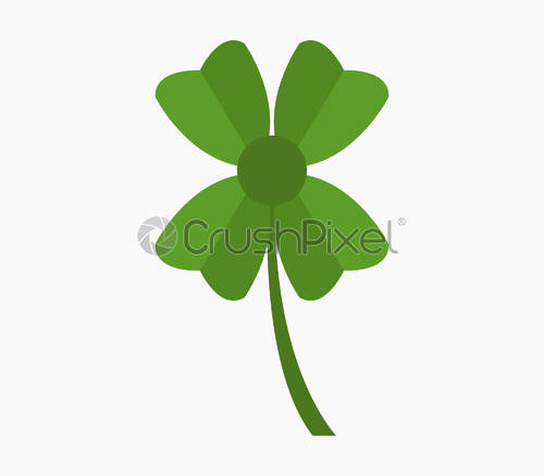 500x438 Four Leaf Clover Icon, Stock Vector Crushpixel