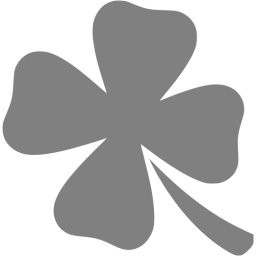 256x256 Gray Clover Icon