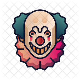 256x256 Clown Icon Of Gradient Style