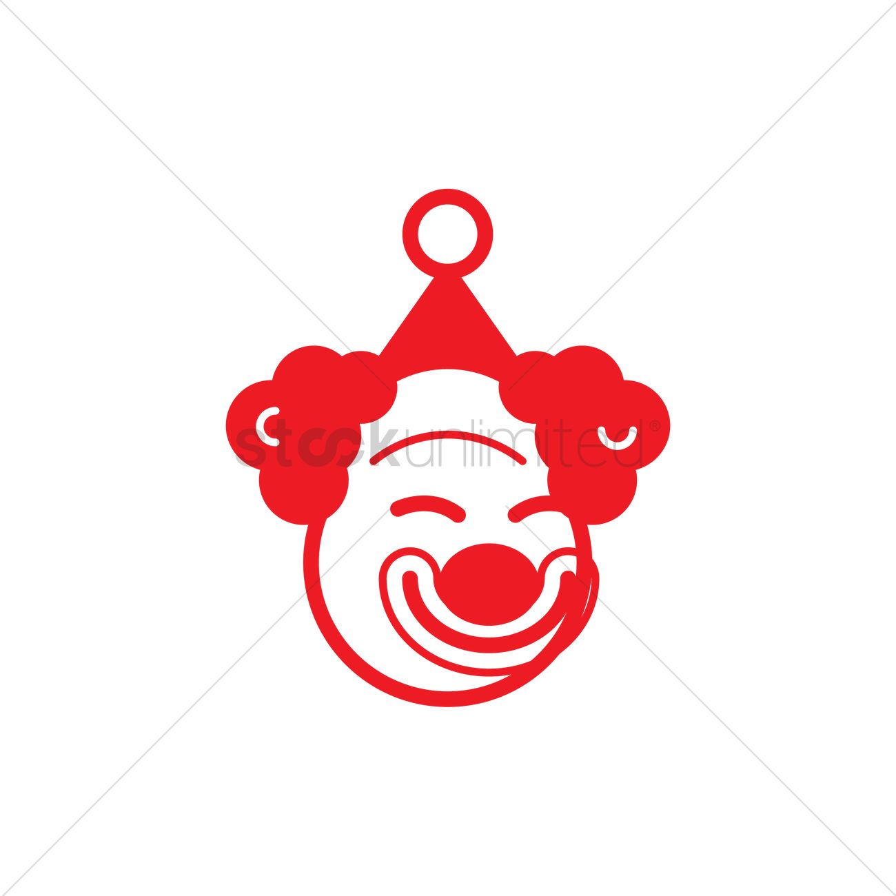 1300x1300 Clown Icon Vector Image