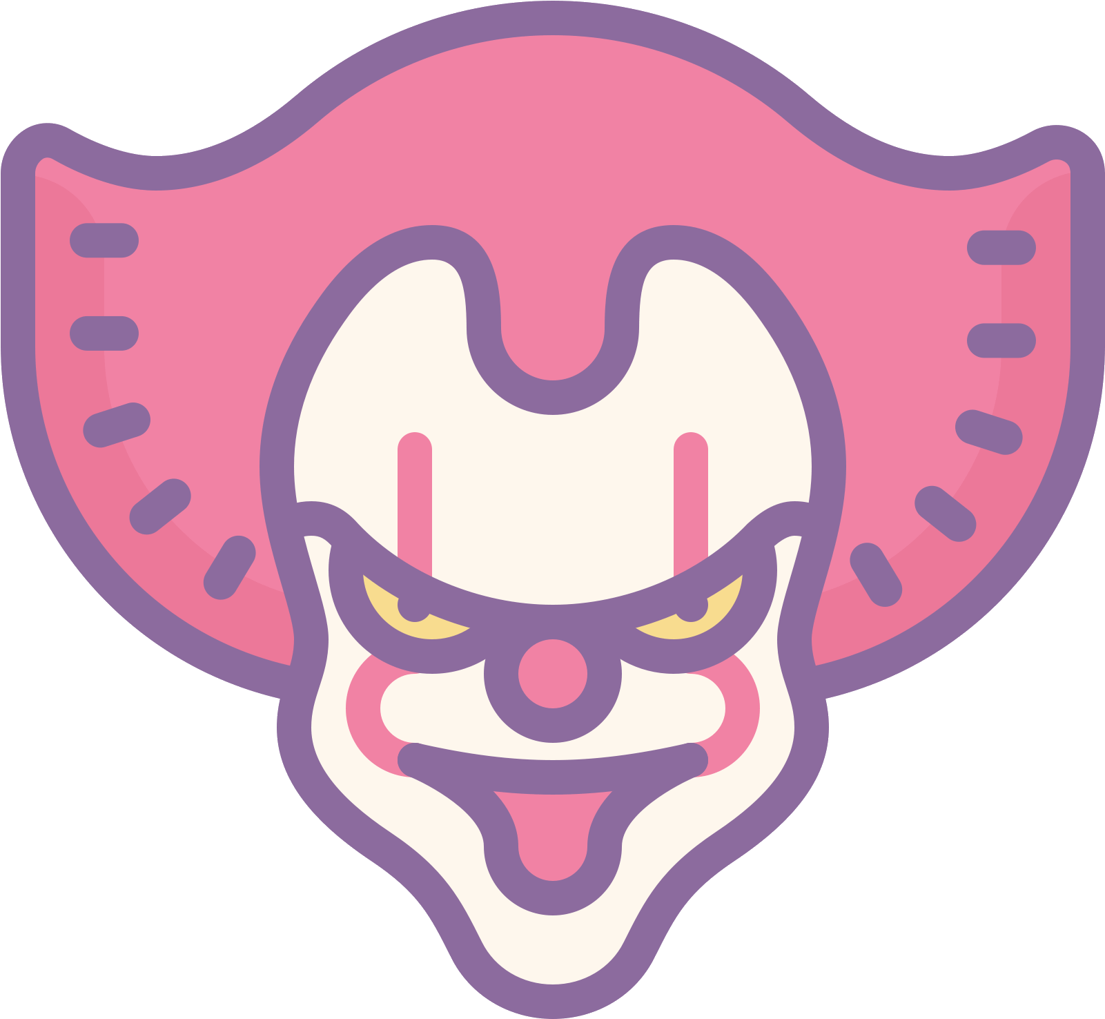 1601x1476 Hd Scary Clown Icon Transparent Png Image Download