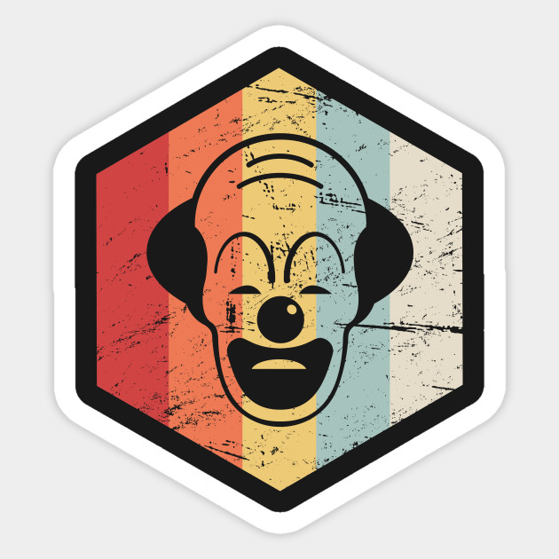 630x630 Retro Vintage Creepy Clown Icon