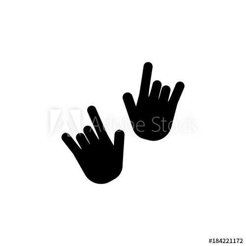 500x500 I Love You Hand Sign Icon Night Club Icon Element Of Place