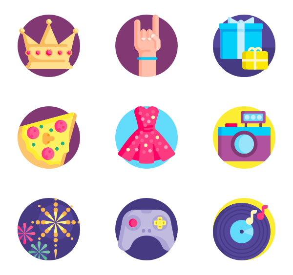 600x564 Night Club Icons