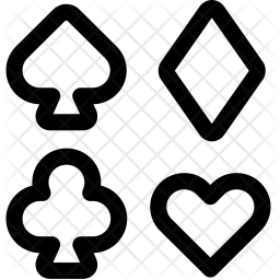 256x256 Card, Suits, Play, Game, Indoor, Diamond, Heart, Club Icon Of Line