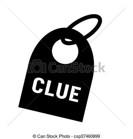 450x470 Clue White Wording On Background Black Key Chain