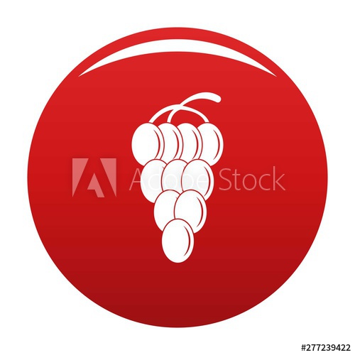 500x500 Cluster Grape Icon Simple Illustration Of Cluster Grape Vector