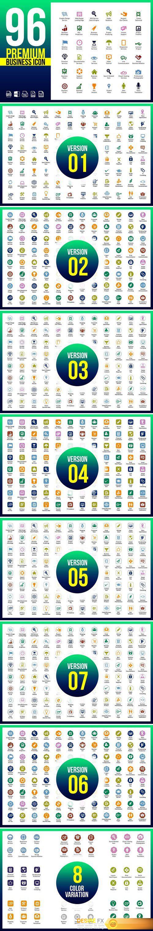 500x3029 Desire Fx Cm Business Icons Pack Vector Icon