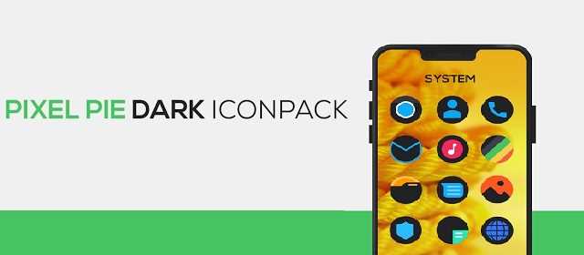 640x280 Apk Full Pixel Pie Dark Icon Pack Apk