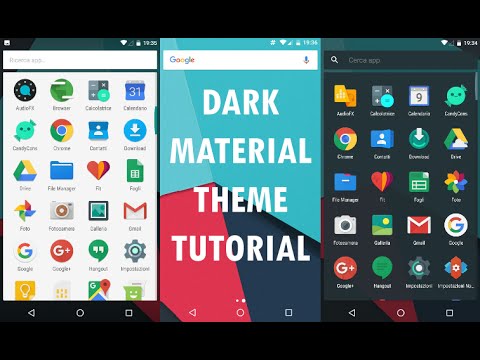 480x360 Dark Material Launcher + Best Free Icon Pack