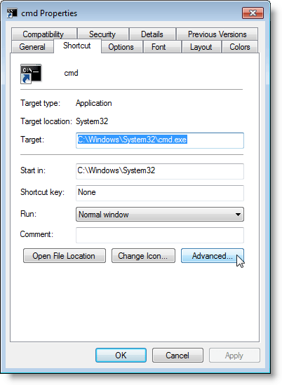 402x549 Create A Command Prompt Shortcut With Admin Rights In Windows