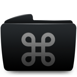 256x256 Folder Black Cmd Icon Download Sabre Icons Iconspedia