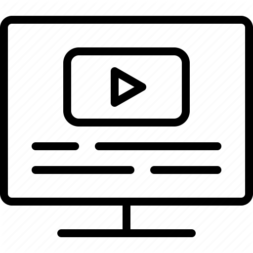 512x512 Cms, Content, Monitor, Play, Video, Vlog Icon