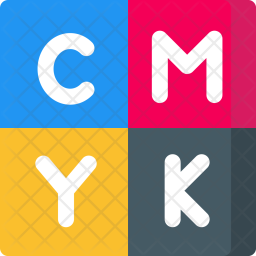 256x256 Cmyk Icon Of Flat Style