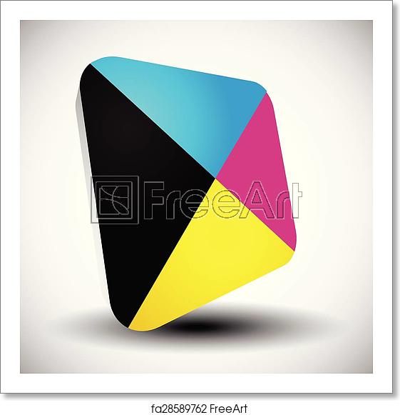 561x581 Free Art Print Of Cmyk Icon Graphics For Prepress, Dtp, Press