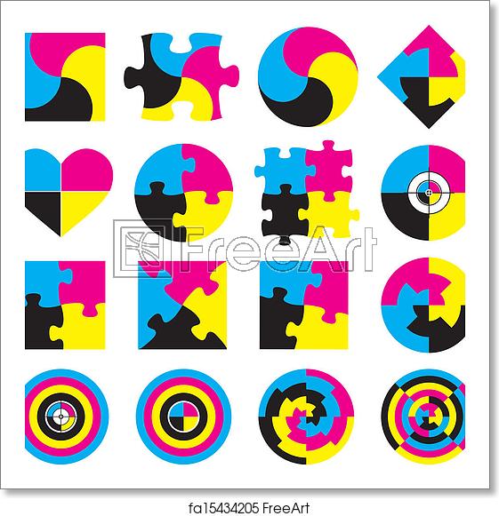 561x581 Free Art Print Of Creative Cmyk Logo Or Icon Design Creative Cmyk