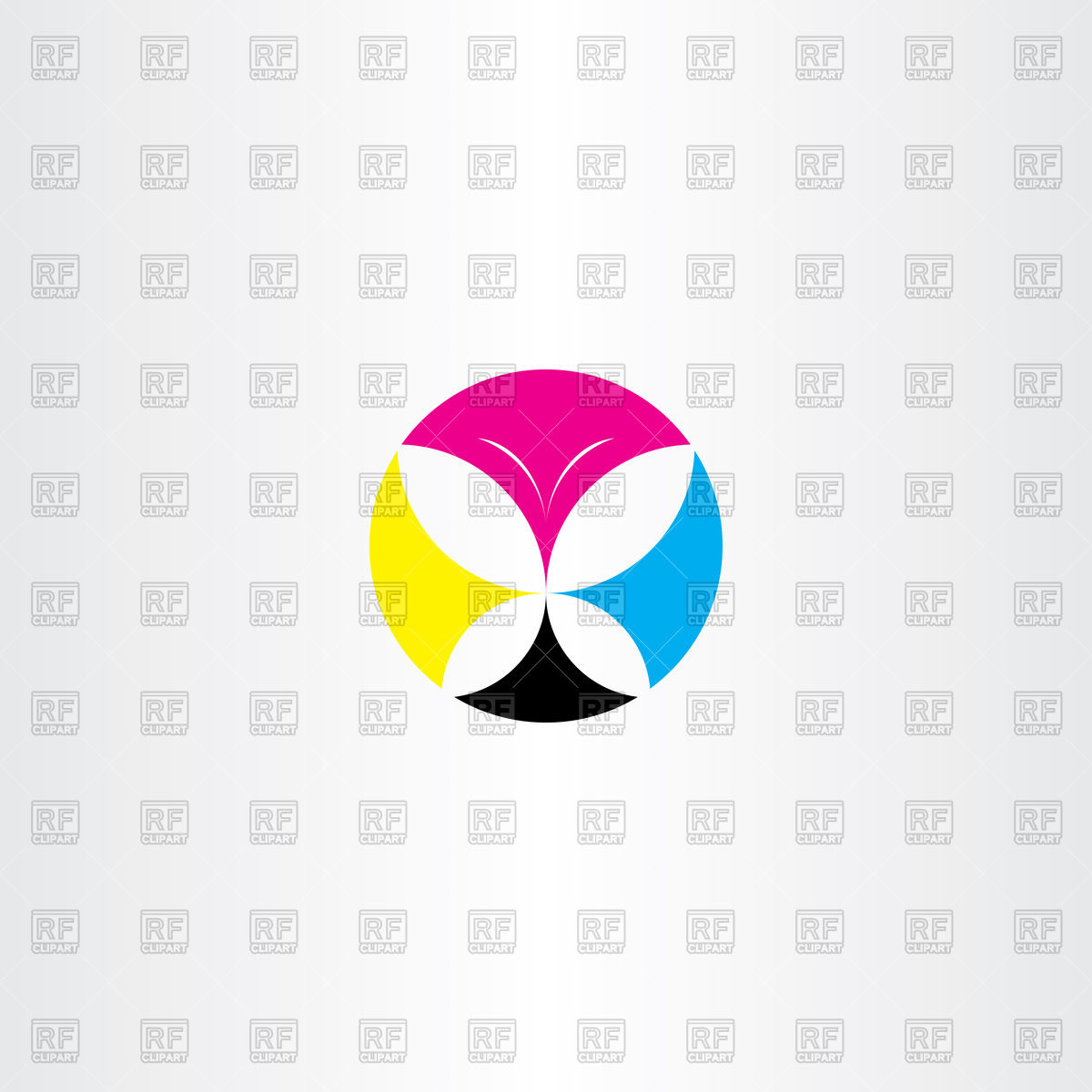1200x1200 Printing Cmyk Butterfly Icon Vector Image Of Icons And Emblems