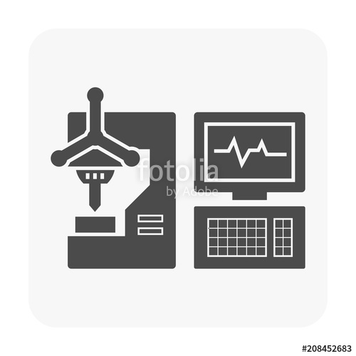 500x500 Cnc Milling Machine Icon Stock Image And Royalty Free Vector
