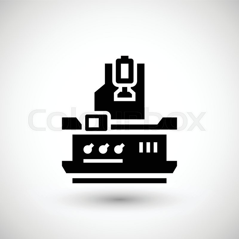 800x800 Vertical Milling Machine Icon Isolated Stock Vector Colourbox