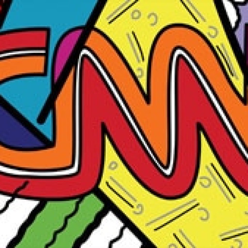 1024x1024 Romero Britto Redesigns The Iconic Cnn Logo