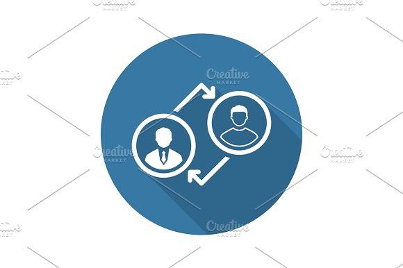 Coaching Icon Business Concept Flat Design Technology Icons 580x386 Coaching Icon Business Concept Flat Design Technology Icons