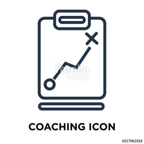 Coaching Icon Isolated On White Background Modern And Editable 500x500 Coaching Icon Isolated On White Background Modern And Editable